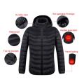 4 Heated Vest Jacket Fashion Men Women Coat Clothes Intelligent Electric Heating Thermal Warm Clothes Winter Heated Hunt-Black. 
