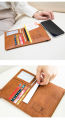 Premium Quality Passport Cover With Card holder And Zipper.