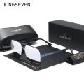 KINGSEVEN Polarized New Fishing Driving Men's Sunglasses Ultra Thin Temples Pilot Sun Glasses De Sol UV400. 