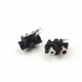 PCB Mount  Jack AV/RCA Socket 2 Position Female Connector-5Pcs. 