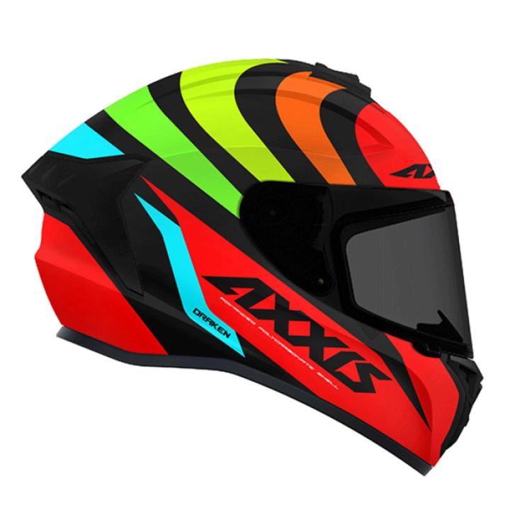 Multi colour Axxis Draken Premier Helmet Full Face Motorcycle Helmet Casco INTEGRAL AXXIS DRAKEN Crazy Gloss