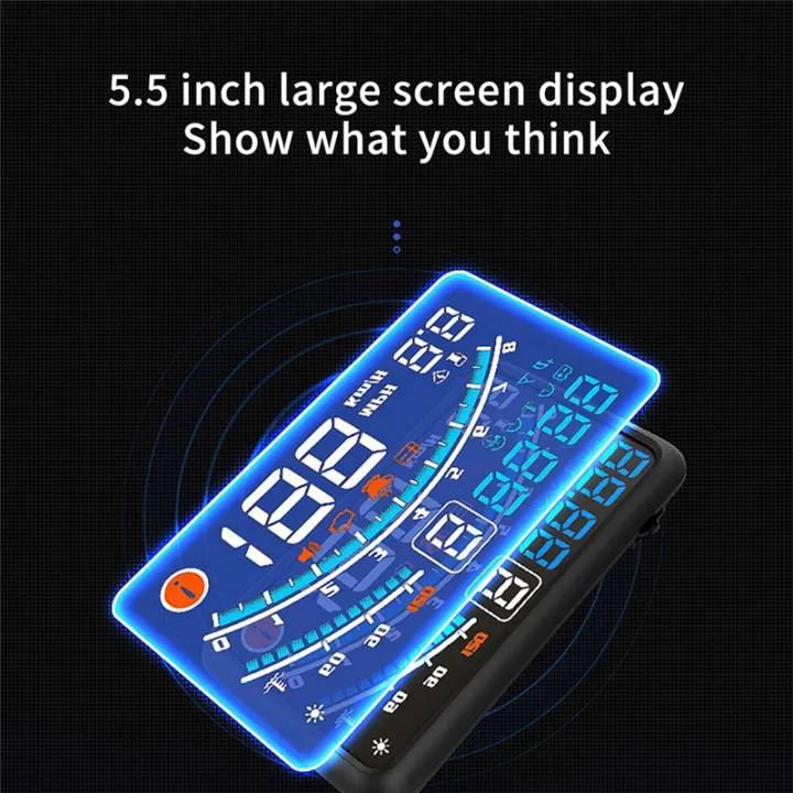 Car%20Flat%20Monitor%20OBDII%20EUOBD%205.5Inch%20Windshield%20Projector%20HUD%20Display%20Water%20Temperature%20Change%20Reminder.%20RPM%20KM/H%20Easy%20to%20Use%20-%20Image%203