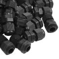 PG7 Black Nylon Waterproof Strain Relief,Cord Grip,Cable Gland 3.5-6 mm 50pcs -  black. 