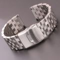 Stainless Steel Watch Strap Bracelet 18mm 20mm 22mm 24mm Women Men Solid Metal Brushed Watch Band For Gear S3 Watch Accessories. 