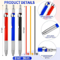 Welding Pencil with Round Lead Set Kit Metal Welding Marker Set for Pipe Joints, Welders, Steel Construction, Carpentry. 
