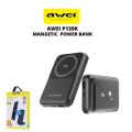 AWEI P139K 10000mAh Fast Charging 22.5W+15W Wireless Magnetic Power Bank With Stand- Time Square. 