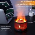 Volcano Fire Flame Air Humidifier Aroma Diffuser Essential Oil with Remote Control Jellyfish for Home Fragrance Mist Mak Smoking.
