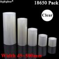 1 Meter Clear 18650 Lipo Battery PVC Heat Shrink Tube Pack 45mm ~ 500mm Width Insulated Film Wrap lithium Case Cable Sleeve Blue. 