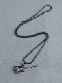 Black Metal Guitar Pendants Necklaces for men Chain For Men Punk Rock Music Jewelry For Gift. 