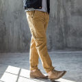 Slim-Fit Chino Gabardine Pants - Khaki - Formal Pant. 