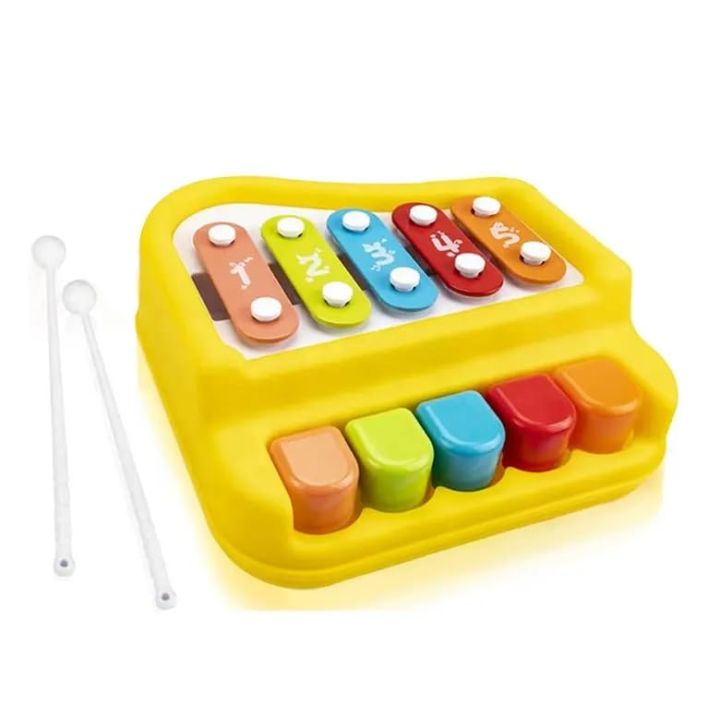 Gesto 2 in 1 Musical Xylophone & Mini Piano for Kids Educational Toys
