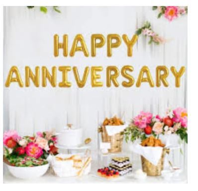 Happy Anniversary Foil Banner, Wedding Anniversary Party balloon, Marriage Anniversary Letter Banner Party Decoration Set