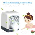 AD-Portable Mini Desktop Air Conditioner USB Small Fan Cooling Humidifier Aromatherapy Air Cooler With Ice Water Tank.