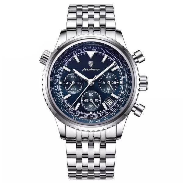POEDAGAR 960 Luxury Watch for Sport Men Waterproof Luminous Date Chronograph Man Watch Quartz Stainless Steel Men's Watches