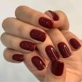 24 Pcs Press on Acrylic Nails Set with Glue Solid Colors False Nails for Girls Short Square Fingernails Nail Tips Removable.