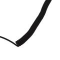 Single Side Earphone In-Ear Stereo Mono Earbud Headphones Noise Isolating Earbuds with Mic Spring Coil Reinforced Cord. 