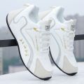 Men's shoes, leather waterproof, non-slip, high-grade travel shoes, trendy and versatile, autumn men's athleisure shoes, trendy shoes. 