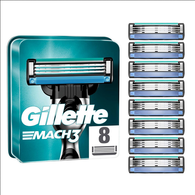 Gillette%20Mach3%208%20PCs%20Cartridge%20Blade%20Germany+poland%20-%20Image%202