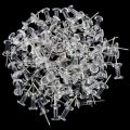 100 Pcs Push Pin Thumb Tack Clear Color 3/8inch Drawing Cork Board Office Pushpin. 