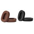 2pair Ear Cushions Memory Foam Earpads Cover Ear Pads for ATH M50X Fits Audio Technica M40X M30X M20 Brown & Black.