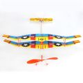 Biplane Glider Aircraft Thunderbird Rubber Band Power Plane Helicopter Model. 