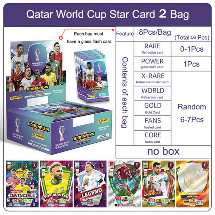 2022%20Panini%20Football%20Star%20Cards%20Box%20Qatar%20World%20Cup%20Soccer%20Star%20Collection%20Messi%20Ronaldo%20Footballer%20Limited%20Fan%20Cards%20Box%20Set%20-%20Image%207