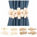 2PCS Curtain Ring Curtain Holder Flowers Curtain Tieback Cute Creative Curtain Buckle Flower Shape Curtain Clip Home Decor.