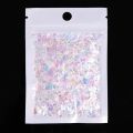 Irregular Glass Paper Nails Glitter Nail Flakes Slices Sparkly Sequins Paillette Tips 3D Nail Art Decoration DIY Manicure. 