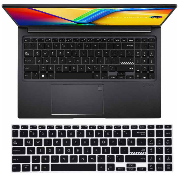 For Asus Vivobook 15 2023 F1504 X1504 X1504ZA X1504VA X1504Z X1504V 15.6 inch Silicone Laptop Keyboard Cover Skin
