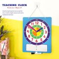 2023NEWMontessori Magnetic Clock Board Teaching Aids 24-Hour Clock Model Time Activity Game Learning Time Educational Toys For Children. 