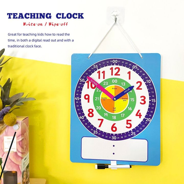 2023NEWMontessori%20Magnetic%20Clock%20Board%20Teaching%20Aids%2024-Hour%20Clock%20Model%20Time%20Activity%20Game%20Learning%20Time%20Educational%20Toys%20For%20Children%20-%20Image%203