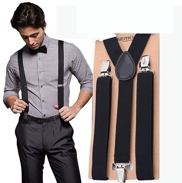 Adjustable Broad Strip Suspenders for Man & Women