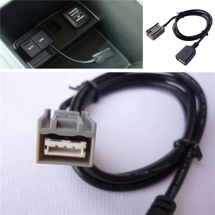 2X%20Car%20Aux%20USB%20Cable%20Adapter%20Female%20Port%20Extension%20Wire%20for%20Honda%20Civic%20Jazz%20CR-V%20Accord%20Stereo%20MP3%20Interface%20-%20Image%205