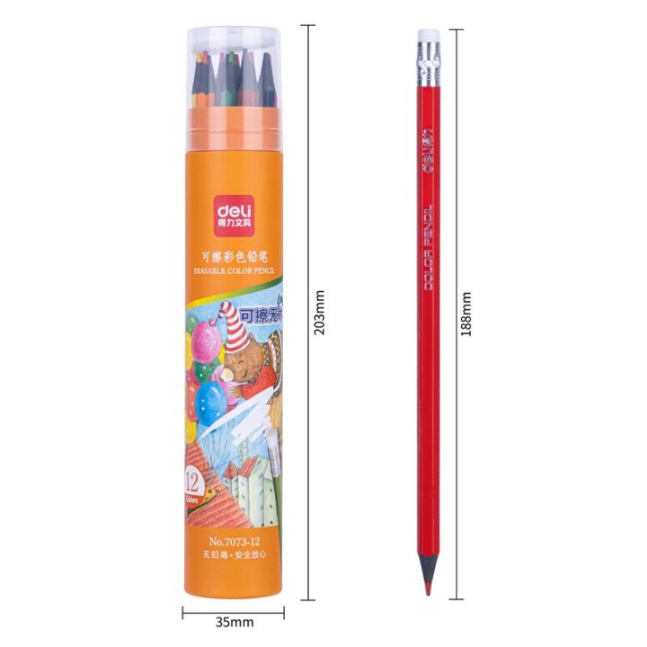 DELI%207073-24%20Eraseable%20Color%20Pencils%2024%20Pcs%20-%20Image%205