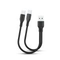 2 in 1 USB Dual Type C Cable Splitter Mobile Phone Charging Cable Portable. 