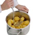 Stainless Steel Wave Shape Potato Masher Cutter Tool Kitchen Gadget Tools Sweet Potatoes wavy pressure Ricer. 