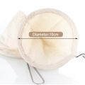 4Pcs Flannel Cloth Coffee Filter Strainers Reusable Coffee Dripper with Handle Handmade Coffee Accessories for Home Use.