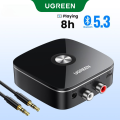 UGREEN Bluetooth RCA Receiver AUX Bluetooth Receiver Adapter 5.1 aptX L/4.1 Wireless Audio Music Adapter for Car (3.5mm) Old Stereo Receiver.