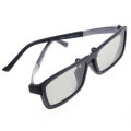 Clip-On Polarized Passive 3D Glasses Stereo Glasses for TV D 3D Cinemas Can'for t Be Used 3D Projectors Single/dual.