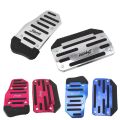 2PCS Universal Anti-skid Pedal Car Pedals Set Aluminum Alloy Non-slip Foot Brake Cover Automatic Transmission Car Accessories.