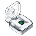 【FUPANG】Homel K30 TWS Wireless 5.3 Earbuds Handfree Call HIFI Noise Cancelling Waterproof Sport Headphones Mini Headsets with Transparent Charger Case.