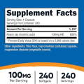 Nutricost Niacin Vitamin B3 (100mg) - 240 Capsules. 