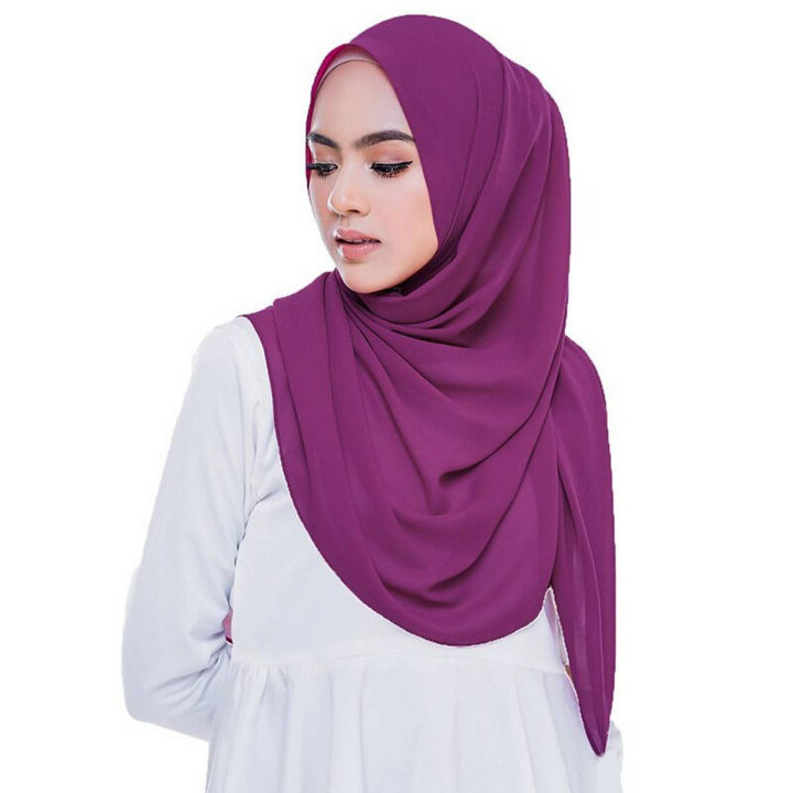 Exclusive Color Primum Chiffon Jorjet Hijab For Women - Hijab Collection
