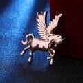 Pegasus mini brooch pin buckle golden for men women outfit accessories. 