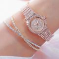3pcs Watches Set Fashion Rhinestone Watch Women Luxury Crystal Rose Gold Quartz Watch Ladies Wristwatch Female Clock.