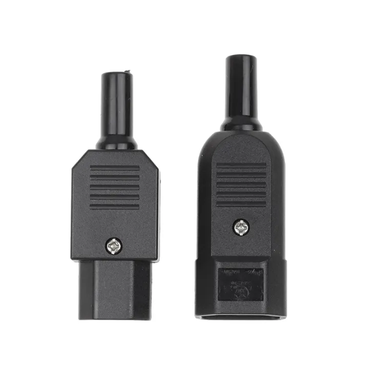 1Pc%2016A%20250V%20Straight%20Cable%20Plug%20Connector%20C13%20C14%20Female%20Male%20Plug%20Rewirable%20Power%20Connector%203%20Pin%20AC%20Socket%20Industrial%20Plug%20Hudduo%20-%20Image%203