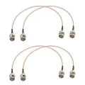 4Pcs 3G HD SDI Cable BNC Cable 30cm 75 Ohm for Cameras BMCC Video Equipment Supports HD-SDI 3G-SDI 4K 8K SDI Video Cable. 