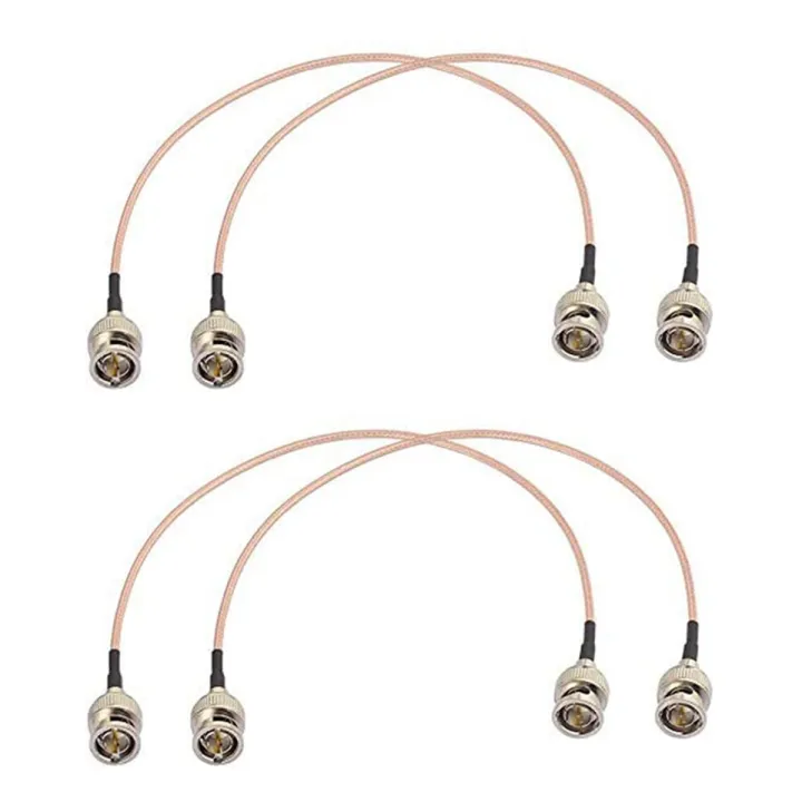 4Pcs 3G HD SDI Cable BNC Cable 30cm 75 Ohm for Cameras BMCC Video Equipment Supports HD-SDI 3G-SDI 4K 8K SDI Video Cable
