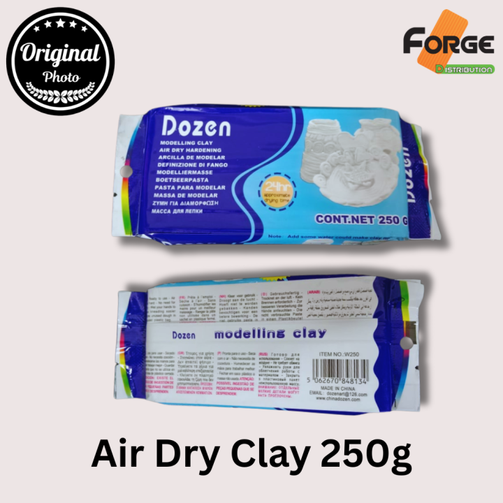 DOZEN Air-Dry Modelling Clay (250g) – 24-Hour Hardening