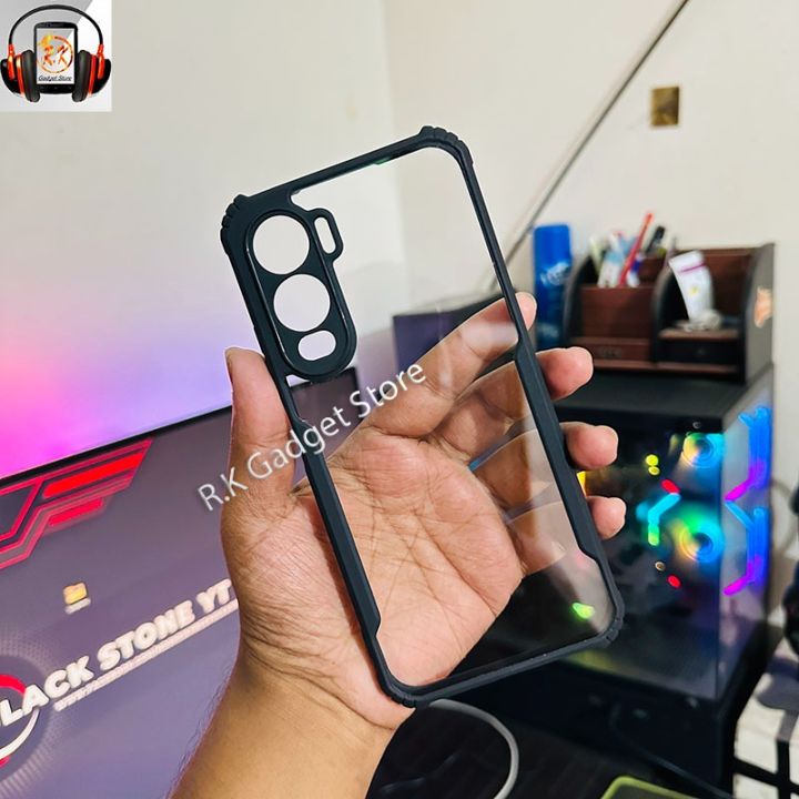 itel City 200 Xundd Protective Airbag Bumper Transparent Back Side Clear Phone Case Back Cover